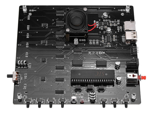 Kit De Cubos De Luces Led Music Spectrum Ele De 8x8x8 En 3d