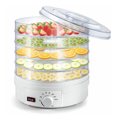 Imagen 1 de 6 de Deshidratador Eléctrico De Alimentos Sunix Con 5 Charolas