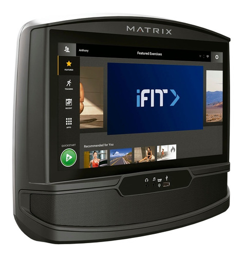 Elíptica Matrix Ascent A30 Xir Con Consola Hd Residencial