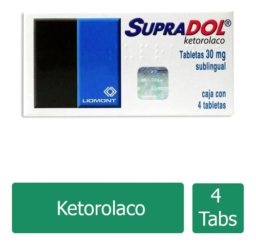 Supradol 30 Mg Caja Con 4 Tabletas Sublinguales