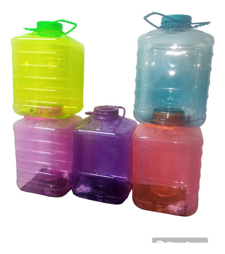 Envase Plástico Cuadrado 19 Lts Con Asa Y Dispensador