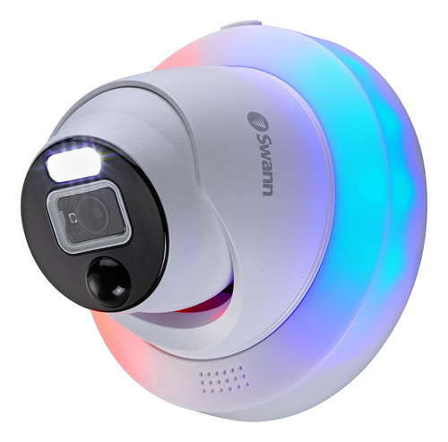 Cámara De Seguridad Tipo Domo Con Luz Intermitente Dvr Adici