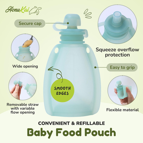 Bolsas Reutilizables Para Comida De Bebé 4.4 Oz De Material