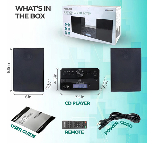 Minicomponente Philco Pes3550 50w. Cd. Fm. Bluetooth Circuit