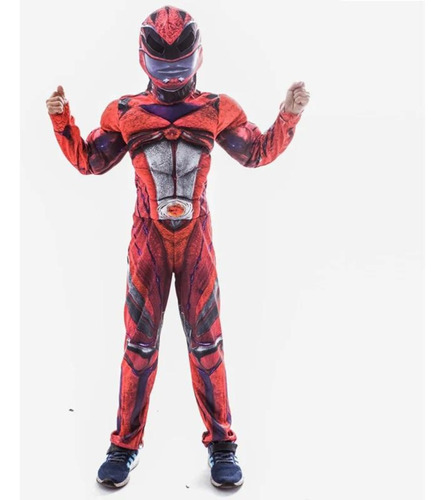 Disfraz De Power Ranger Rojo Importado Para Niños