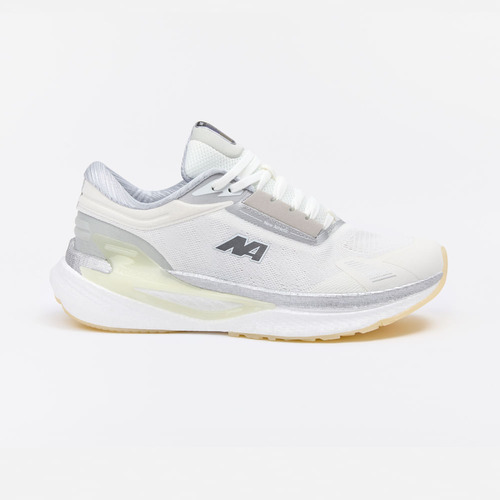 Zapatillas New Athletic Running Foam119 Crema Con Gris Mujer