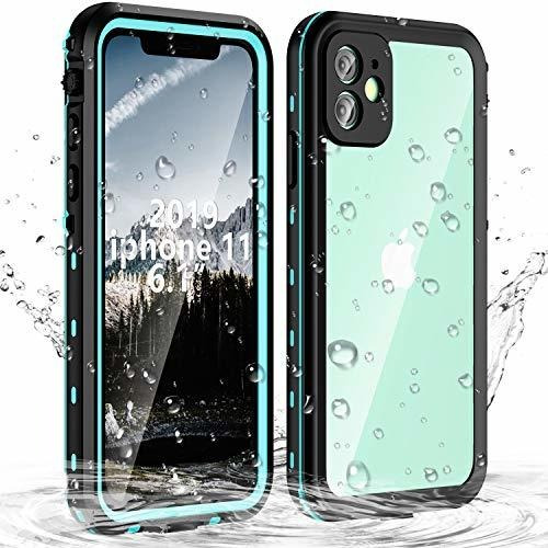 Janazan iPhone 11 Funda Impermeable, 360 Funda Protectora Tr