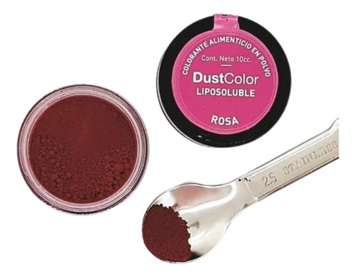 Colorante Rosa Liposoluble Comestible Dust Color Repostería