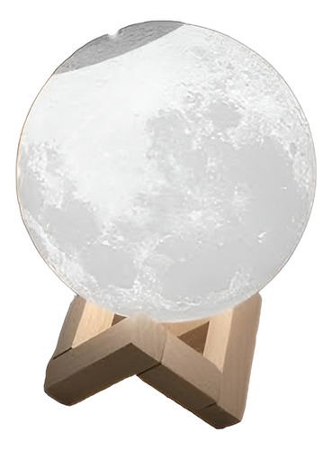 Lámpara Difusor De Luna 3d Led Aromaterapia 3 Tonos Ultrason Color Café