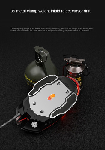Mouse Gamer Alámbrico 6 Botones 4 Niveles Dpi Rgb K-snake Q5