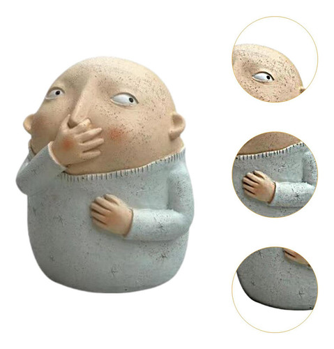 Compatible Escultura De Resina Que Sostiene La Nariz,