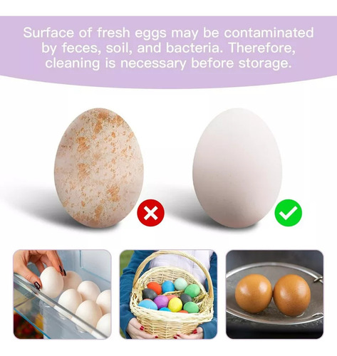 ( Limpiador De Huevos De Silicona Para Huevos Frescos,