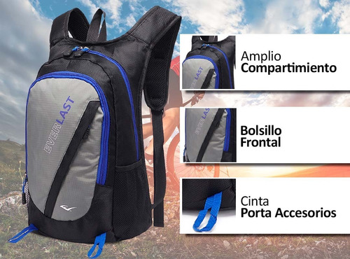 Imagen 5 de 10 de Mochila Everlast Running Original Tiras Acolchadas Liviana!!