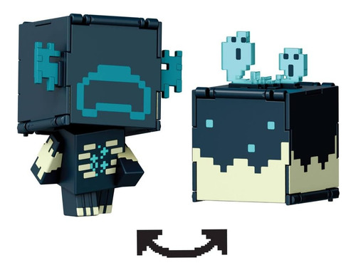 Bonecos De Ação Mattel Minecraft Flippin' Figs 2 Em 1