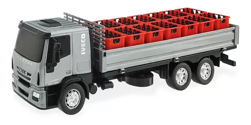 Carreta de Brinquedo Iveco Caminhão com Baú Abre Realista