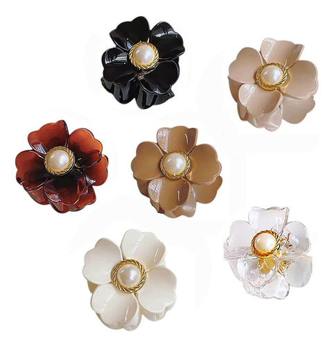 Xy Pinza Para El Pelo Pequeña De Acrílico Con Forma Flower