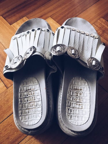 Sandalias Blancas Talle 39