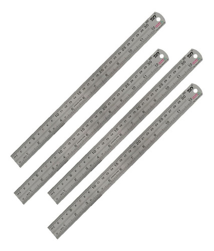 Regla Graduada De 30 Centímetros, Mxrpe-004, 4 Pzs, 30cm, Ac