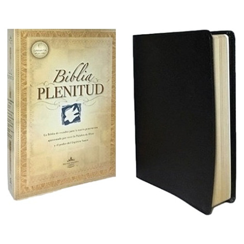 Biblia De Estudio Plenitud Rv60 Piel Fabricada Negro®