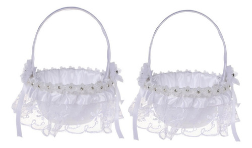 Y Cesta De Flores Con Pétalos De Boda, Suministros Boda,