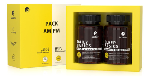 Pack Am/pm 3 Meses- Daily Basics + Sleep Basics Magnesio
