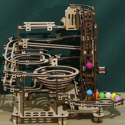 3d Quebra-cabeça De Madeira Modelo De Corrida De Mármore