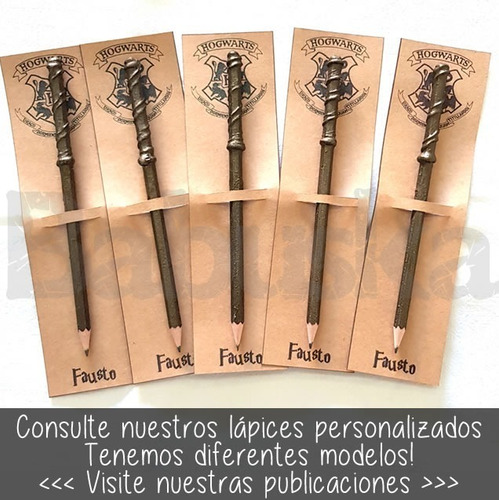 Set Lápices Varitas Harry Potter Únicos! + Estuche Único