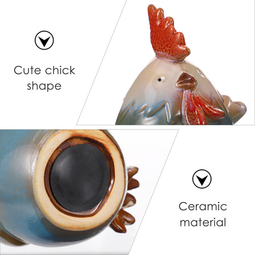 1 Peça De Pote De Poupança Em Forma De Frango Em Forma De Co