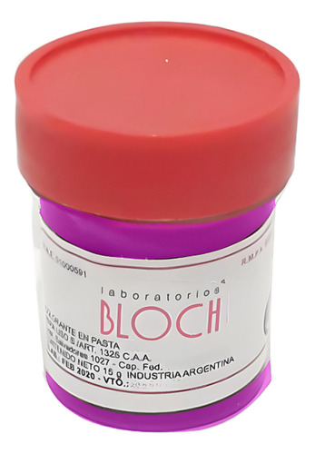 Colorante En Pasta Bloch Fucsia X1 Unidad