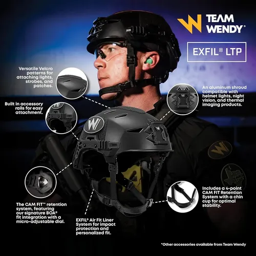 Team Wendy Exfil® Ltp Bump Helmet Rail 3.0, Size 2 Xl, Color