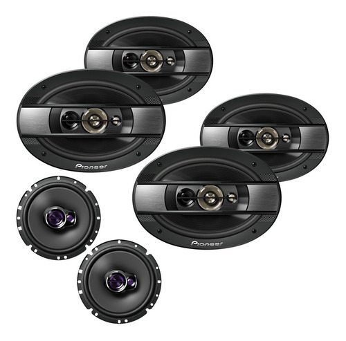 Kit 6 Alto Falantes Pioneer 6x9 600w Rms + Alto Falantes 6 P