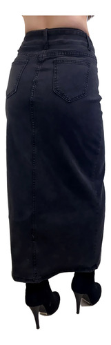 Falda Larga Elasticada Jean Oz3036