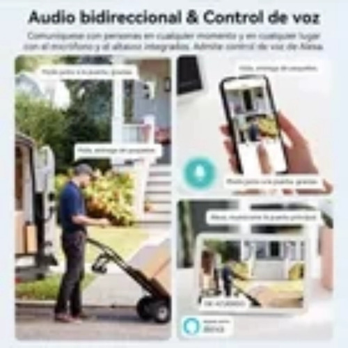 Cámara De Seguridad De Lente Doble Ptz 8mp Wifi Alarm