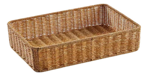 Cesta De Almacenamiento Tejida, 35 Cm X 24 Cm X 8 Cm