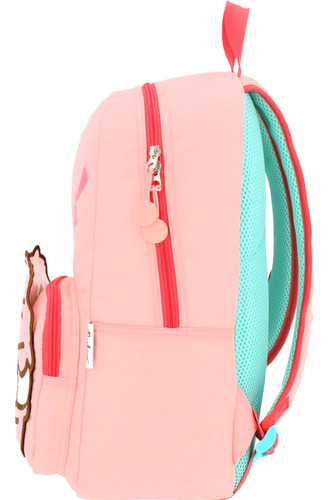Mochila Escolar Gato Pusheen Cat Sweet Pastel Rosa Macarron