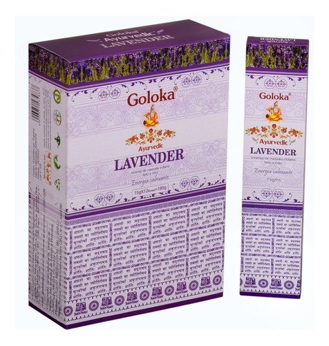 Incenso Indiano Lavender Goloka 15gm