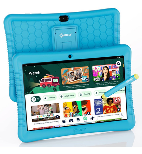 Contixo Tablet Para Niño Hd Año Tableta Pequeño Camara C