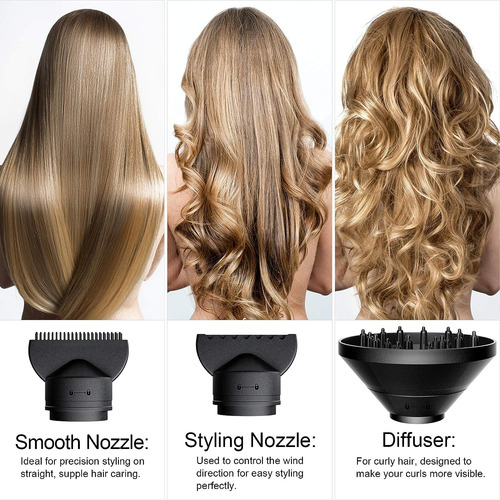 Fezax Secador De Cabello Ionico 2000w Rendimiento De Salo...