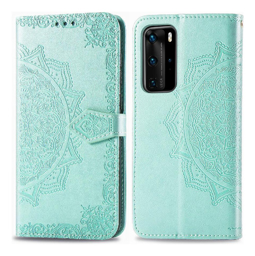 Caso Para Huawei P40 Pro Exquisito Patrón Flip Funda