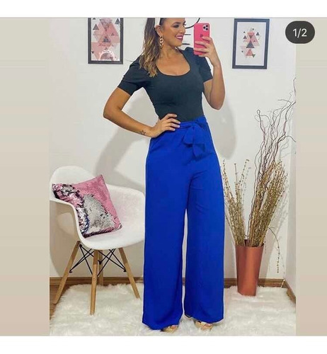 Calsa Pantalona Tecido Viscose Forrada