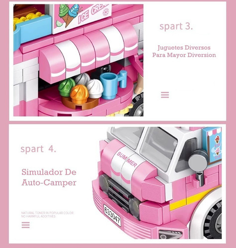 Auto-camper Mini Bloques De Construccion Juguete Didactico