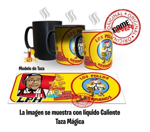 Taza Magica Pollos Hermanos, Breaking Bad, Calidad Premium.