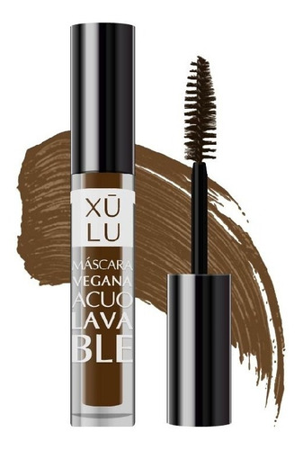Imagen 1 de 1 de Máscara Para Pestañas Acuolavable Xúlu Cosméticos Negro Gel