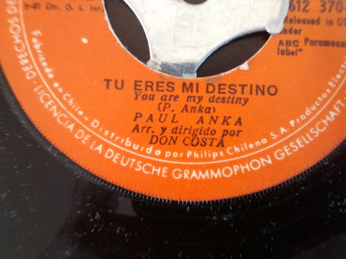 Vinilo Single Paul Anka Asi Es El Adios ( I66