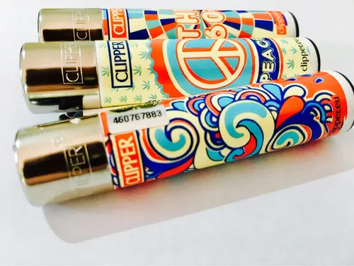 Clipper Flower Power Encendedor / España / Piedra Gas / Clip