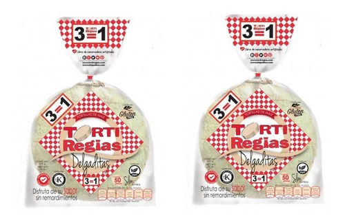 Tortillas Amarillas Blancas Delgaditas Maiz Saludables 3pack