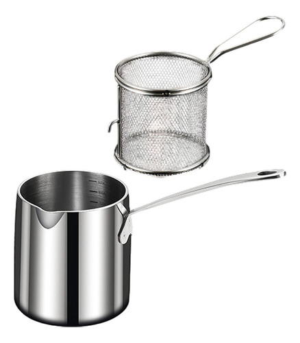Pot De Cocina De Cocción Freidora Con Canasta De