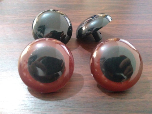 Imagen 1 de 2 de Par De Ojos De Plástico De 4 Cm Para Peluches Num12