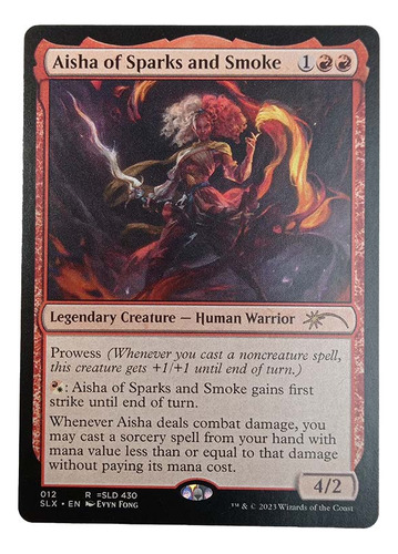 Carta Aisha Of Sparks And Smoke [universes Within] Mtg