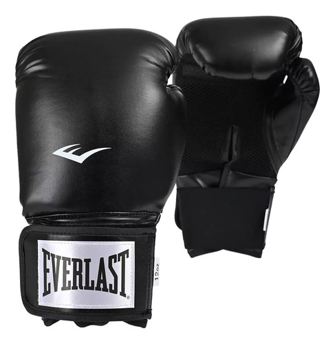 Guantes Box Everlast Clasico Negro 12 Oz X12312nb